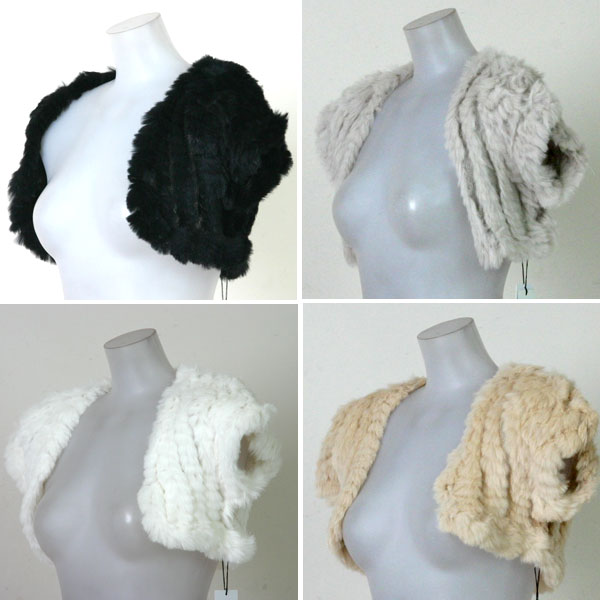 【送料無料】ボレロ ファーボレロ ラビットファーボレロ 毛皮 結婚式 パーティー フォーマルボレロ