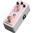 RevoL effects Natural ECHO EEC-01 は、カラオケ機器などでよく用いられるエコーエフェクトをギターで簡単に再現できます。 RATEノブでエフェクトタイムを調整し、REPEAT及びTONEノブで音色の細かな調整が可能です。