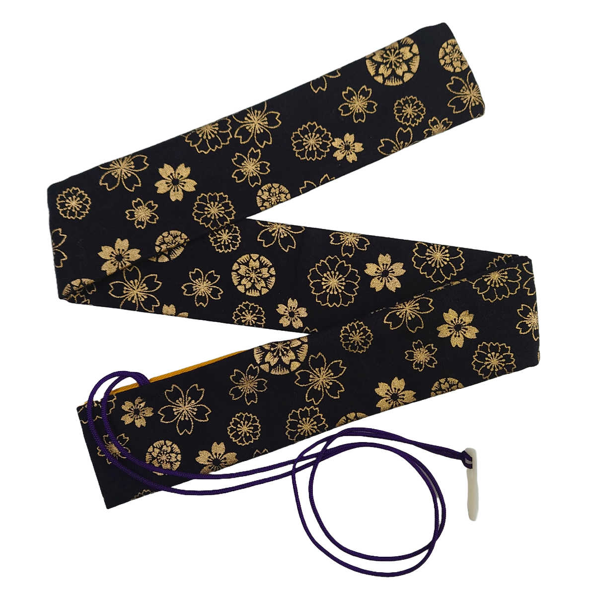 篠笛袋・横笛袋・笛袋 「桜 ラメ」笛袋 綿100% 幅約45mmX長さ約600mm 篠笛適合 五本調子・六本調子・七本調子・八本調子