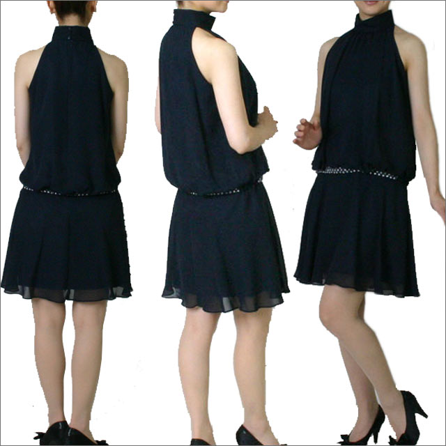 レディース ドレス 海外 ファッション 海外風 シャツ 付き ノースリーブ タンクトップ ホルター ドレス