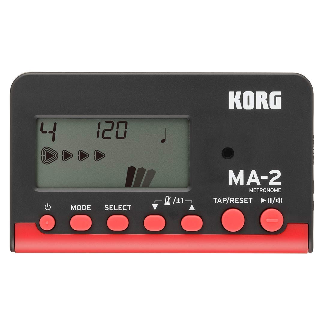 KORG 電子メトロノーム MA-2 赤黒 ベストセラーのカードタイプメトロノーム MA-2-BKRD　送料無料 郵便