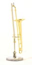 ミニチュア楽器(フィギュア)トロンボーン カラーゴールド 金属製 1/12(8cm) サンライズサウンドハウス(飾り物で音は出ません)