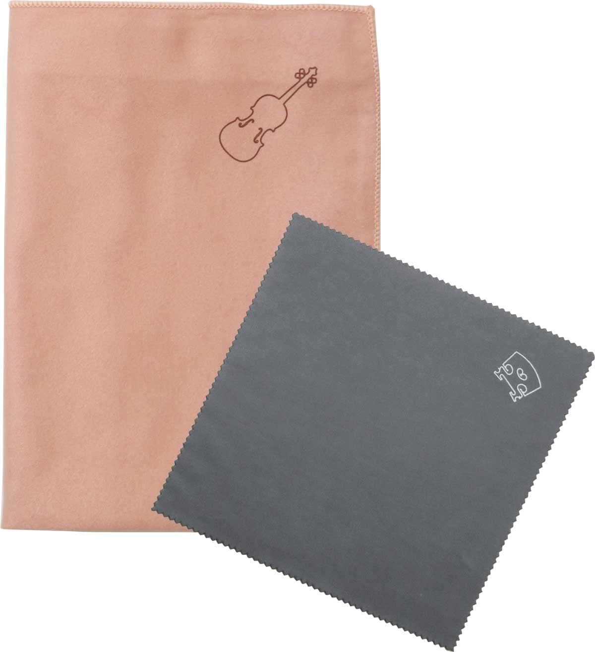 弦楽器本体用・松脂用クロス2枚セット SCC-01 ピンク（PNK）