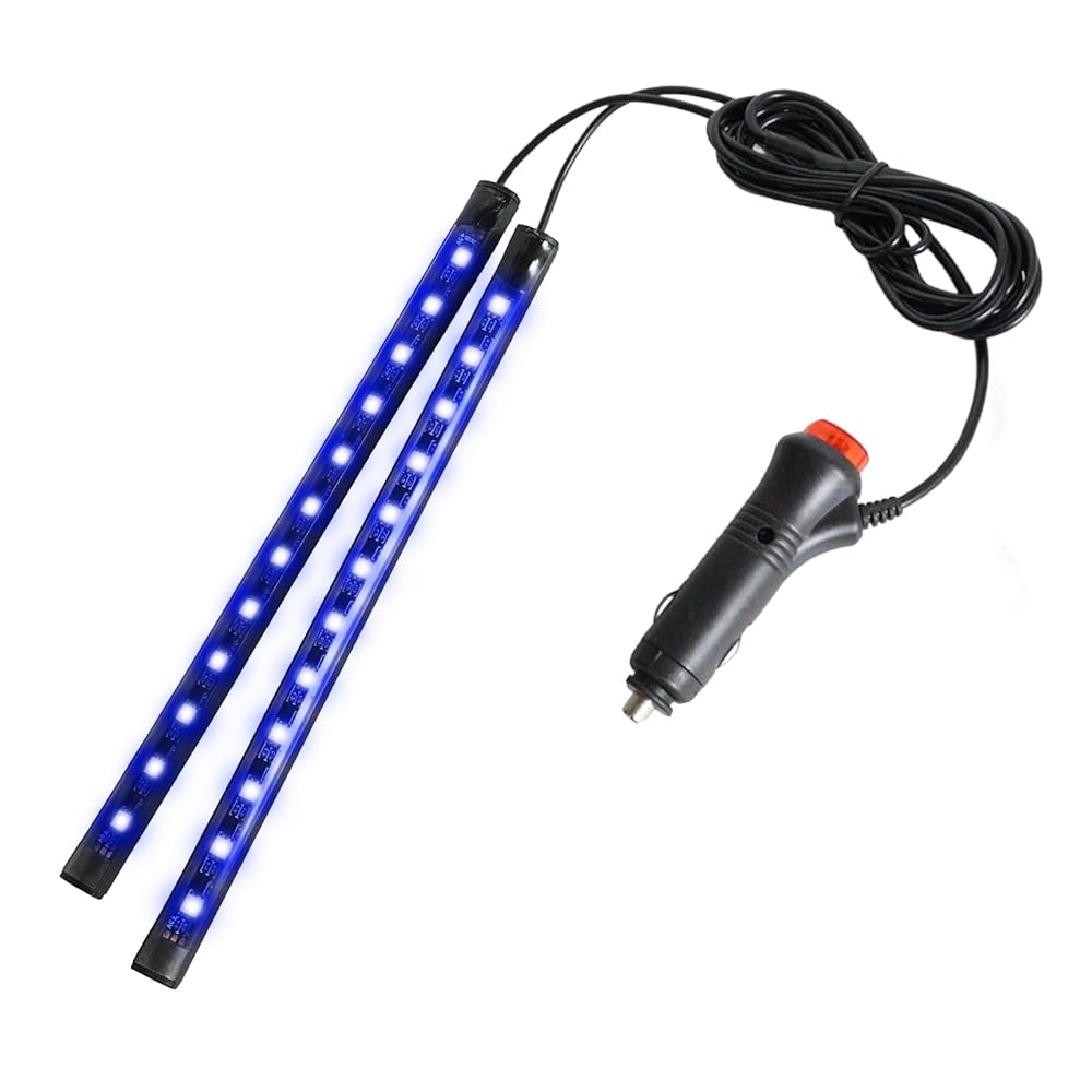 にしはや 車内用 ledテープライト 2本 フロアライト シガーソケット スイッチ付き ランプ 車内 足元ラ..