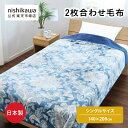 \対象商品限定ポイント10倍/ 7/19 20:00~7/26 23:59 nishikawa(西川)公式 【アウトレット】 2枚合わせ毛布 シングルサイズ 合わせ毛布 肌触りなめらか ポリエステル 洗濯可能 ※在庫限りにつき特別価格