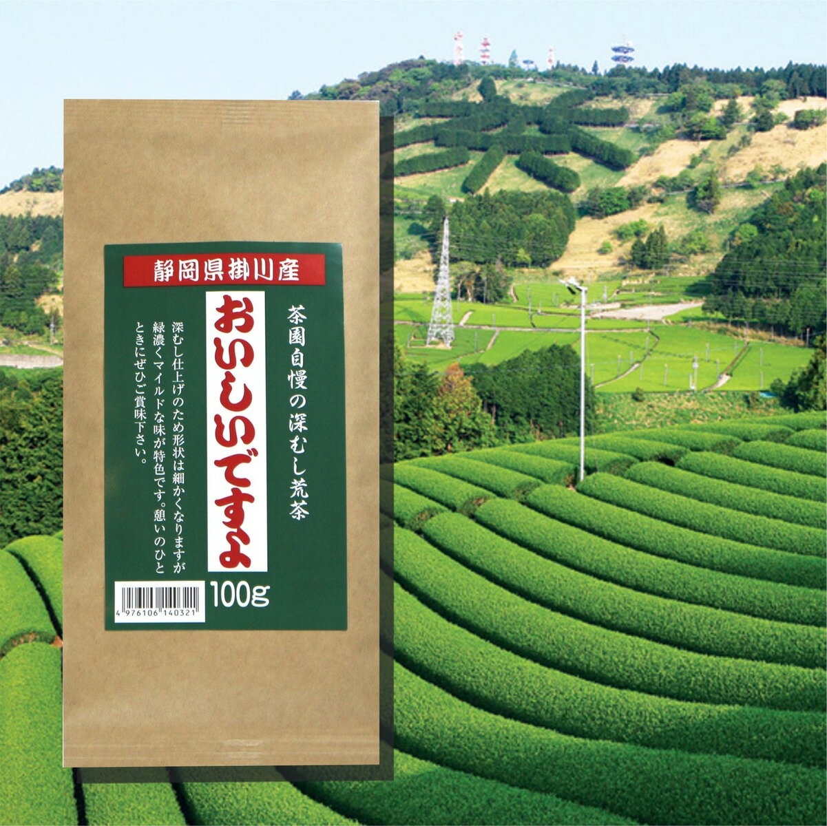 おいしいですよ　深蒸し茶　日本茶　掛川　濃い　カテキン