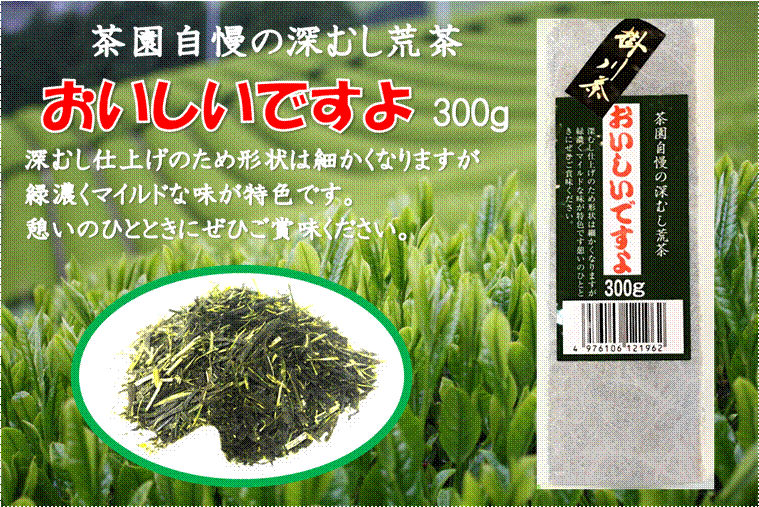 【スーパーセール中、通常価格より20％OFF】おいしいですよ　深蒸し茶　日本茶　掛川　濃い　カテキン