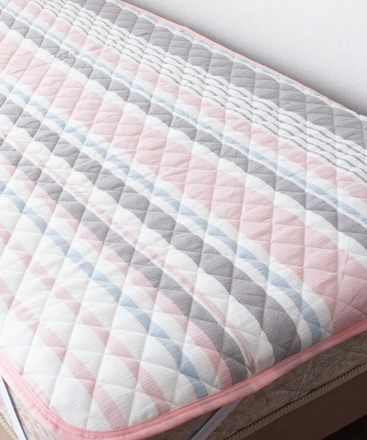 ストライプ ベッドパッド RA381 100×205cm 楽天市場】ストライプ（ベッドパッド・敷きパッド｜寝具）：インテリア