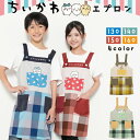 キッズ エプロン キャラクター ちいかわ ハチワレ うさぎ 130 140 150 160 サイズ 女の子 子供 キッズエプロン かわいい 入園入学 チェック柄...