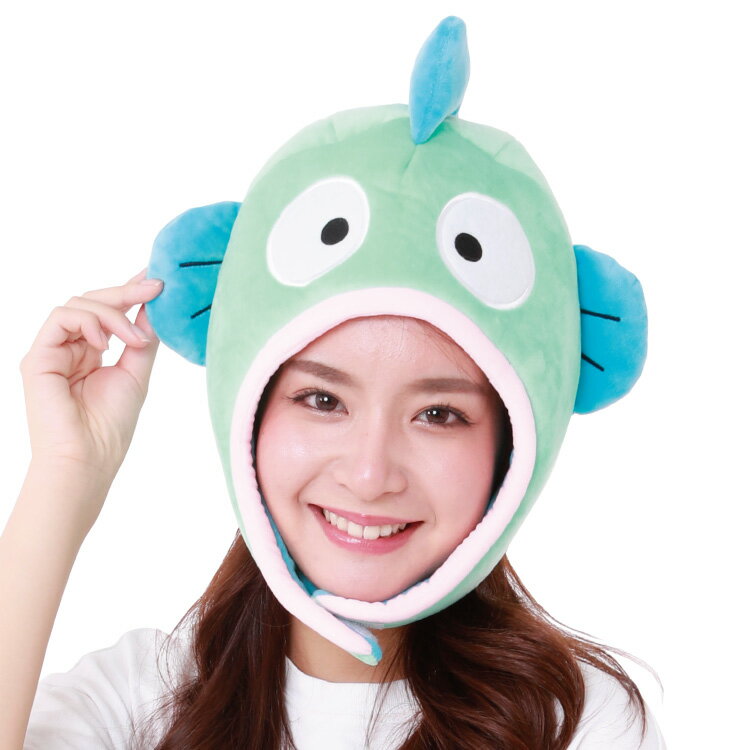 着ぐるみ キャップ ハンギョドン サンリオ キャラクター コスプレ ハロウィン ハロウィーン 衣装 変装 変身 コスチューム かぶりもの 帽子 CAP ぼうし ハット仮装 学祭 USJ 忘年会 イベント サザック SAZAC cap-san1735
