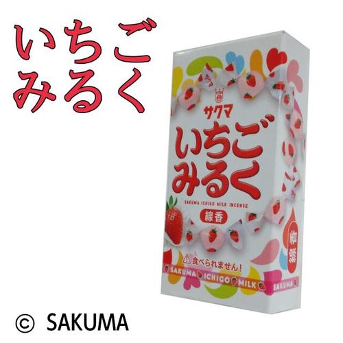 カメヤマ いちごみるく ミニ寸線香(50g)