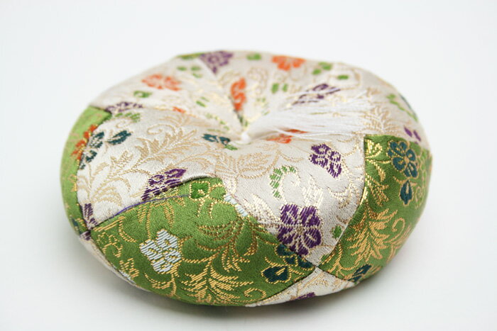 【リン座布団】葵丸　3.5寸 【仏壇仏具】【花柄】【りん座布団】