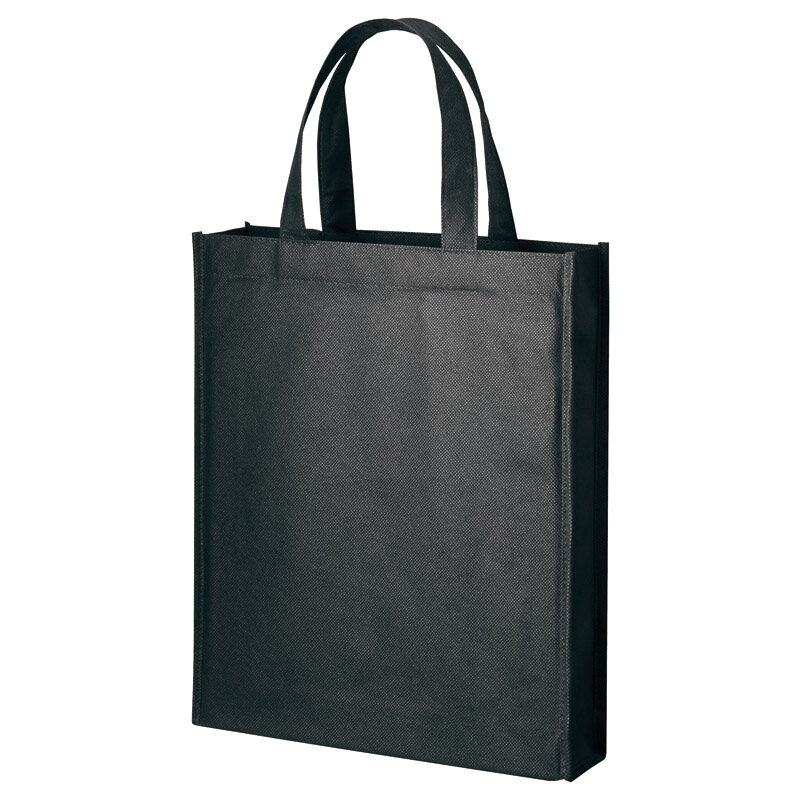 1個から注文可 再生不織布A4スクエアトート ナイトブラック TR-1183-009 ノベルティグッズ 販促品 ノベルティ 景品 粗品