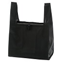 1個から注文可 再生PETマチ広エコバッグ ブラック 7018BK ノベルティグッズ 販促品 ノベルティ 景品 粗品