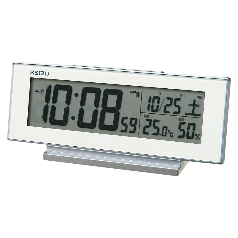 Promotion - 1個から注文可 セイコー 電波デジタル目覚まし時計 SQ324W ノベルティグッズ 販促品 ノベルティ 景品 粗品