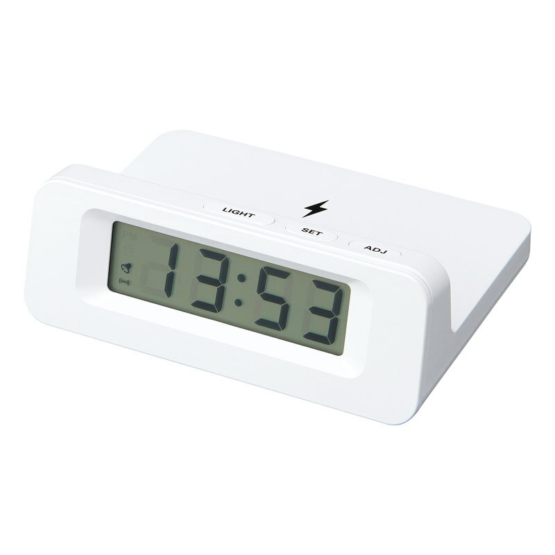 Rakuten - 1個から注文可 ワイヤレスチャージャークロック 6198 ノベルティグッズ 販促品 ノベルティ 景品 粗品