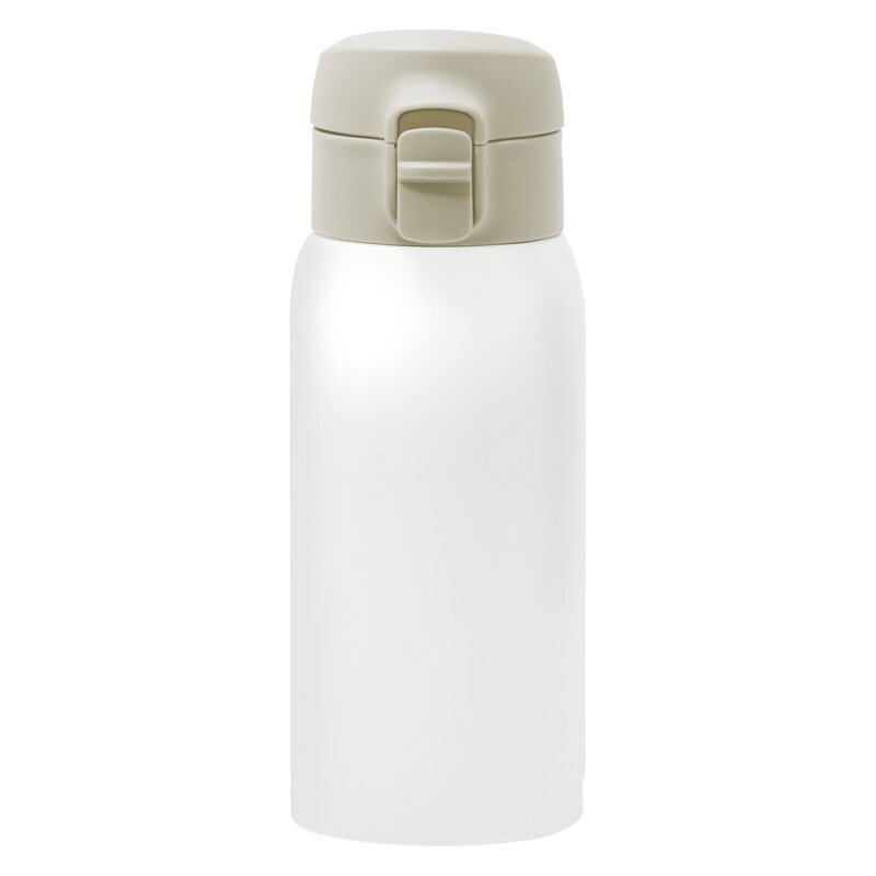 乐天商城 - 1個から注文可 モテコ ワンタッチ栓マグボトル 350ml ホワイト RH-1671 ノベルティグッズ 販促品 ノベルティ 景品 粗品