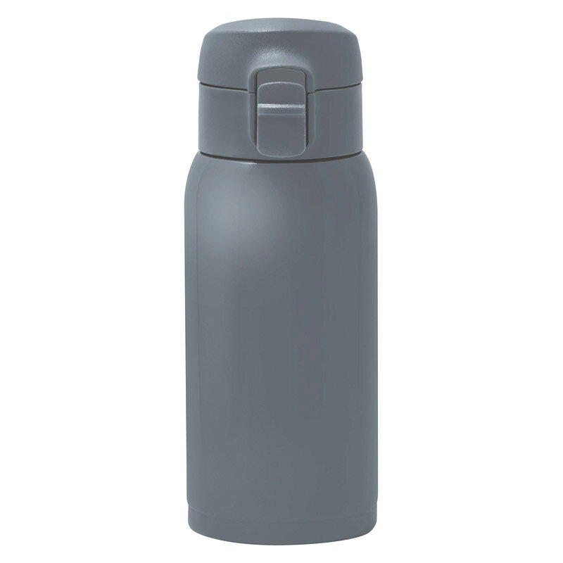 Rakuten - 1個から注文可 モテコ ワンタッチ栓マグボトル 350ml グレー RH-1673 ノベルティグッズ 販促品 ノベルティ 景品 粗品