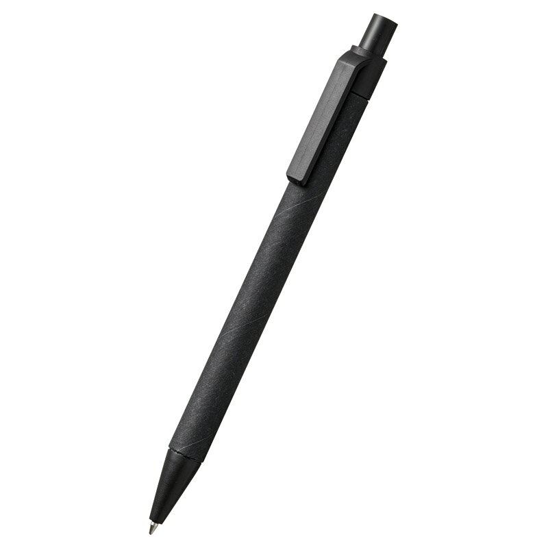 Rakuten - 1個から注文可 ECO紙ペン ブラック P3734 ノベルティグッズ 販促品 ノベルティ 景品 粗品