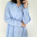 【半額!スーパーsale限定】 シャツワンピース ロングワンピース ONE SIZE 白 黒 青 長袖 シンプル レディース きれい かわいい 大人 おしゃれ ...