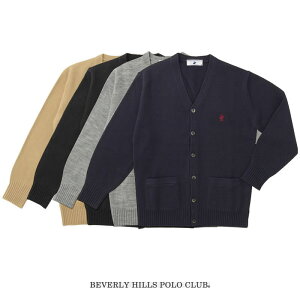 BEVERLYHILLS POLOCLUB ビバリーヒルズポロクラブ 学生服 カーディガン 秋冬 男女兼用 ワンポイント 刺繍あり KP930