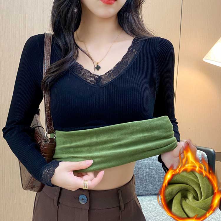 インナーシャツ トップス 長袖 ブラトップ カップ付き レディース 裏ボア 肌着 暖かい あったかインナー 秋冬 Vネック 防寒 裏起毛 下着 婦人 女性用 保温 あったか ストレッチ性 着痩せ 冷え対策 無地 お洒落