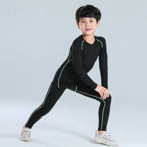長袖 キッズ服 アンダーウェア 運動着 コンプレッションウェア セットアップ 男の子 女の子 防寒 キッズ服 ストレッチ 裏起毛 上下セット スポーツ インナーシャツ 吸汗速乾 サッカー 野球 ランニング 秋冬 小学生 幼稚園