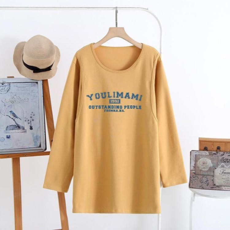 妊婦服 マタニティウェア ロンT 長袖 カットソー レディース 産前産後兼用 授乳口付 トップス 授乳ウェア 授乳服 授乳Tシャツ インナー 春 クルーネック ルームウェア シンプル tシャツ