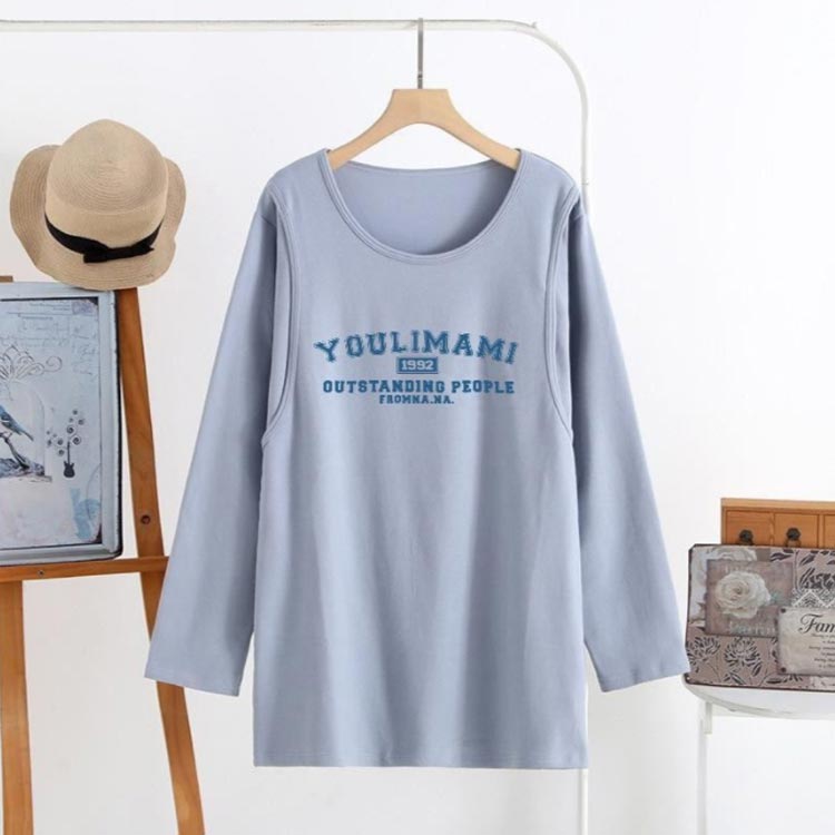 妊婦服 マタニティウェア ロンT 長袖 カットソー レディース 産前産後兼用 授乳口付 トップス 授乳ウェア 授乳服 授乳Tシャツ インナー 春 クルーネック ルームウェア シンプル tシャツ