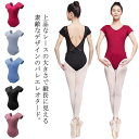 バレエ レオタード 大人 スカートなし レディース 女子 バレエ レオタード 半袖 春 夏 花柄 vネック バレエ ダンス 衣装 女性 バレエレオタード 体操レ...