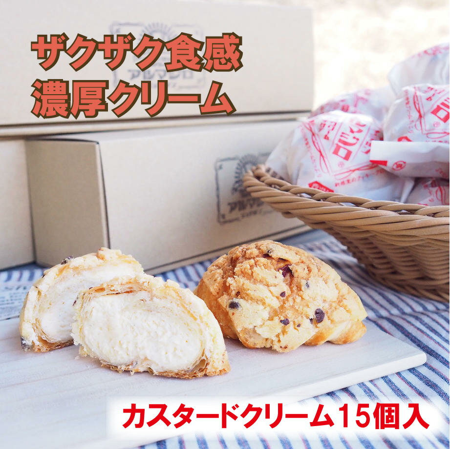 シュークリーム 母の日 送料無料 ザクザククロワッサン アルマジロ カスタードクリーム 15個入 冷凍配送 濃厚クリーム クロワッサン クッキー生地 洋菓子 ギフト プレゼント 贈り物 スイーツ 冷凍 プチギフト お取り寄せ かわいい