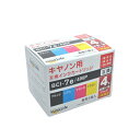 ワールドビジネスサプライ Luna Life Canon キヤノン用 互換インクカートリッジ BCI-7E/4MP 4本パック 4582458921749