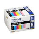 ワールドビジネスサプライ Luna Life EPSON エプソン用 互換インクカートリッジ IC6CL80L 6本パック 4582458924849