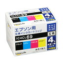 ワールドビジネスサプライ Luna Life EPSON エプソン用 互換インクカートリッジ IC4CL69 4本パック 4582458924917
