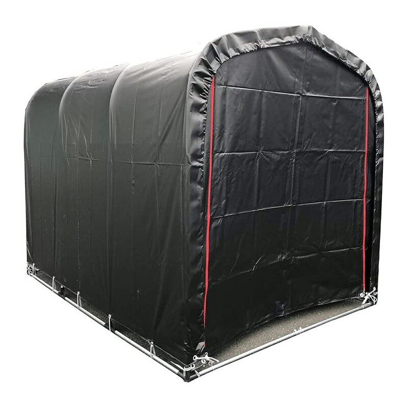 南榮工業 サイクルハウス ブラック 3台用BK 南栄工業 4984665197205（ 自転車置き場 家庭用 収納 屋外 雨よけ サイクルポート 駐輪所 自転車用ガレージ サイクルガレージ）のサムネイル