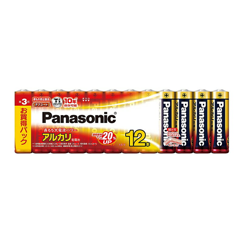 Panasonic ñ3륫괥1.5V 12ܥѥå LR6XJ/12SW ѥʥ˥å ᡼б3Ĥޤǡ