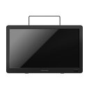 グリーンハウス 14型バッテリー内蔵 ポータブルテレビ GH-PTV14B-BK 4511677131776(2)