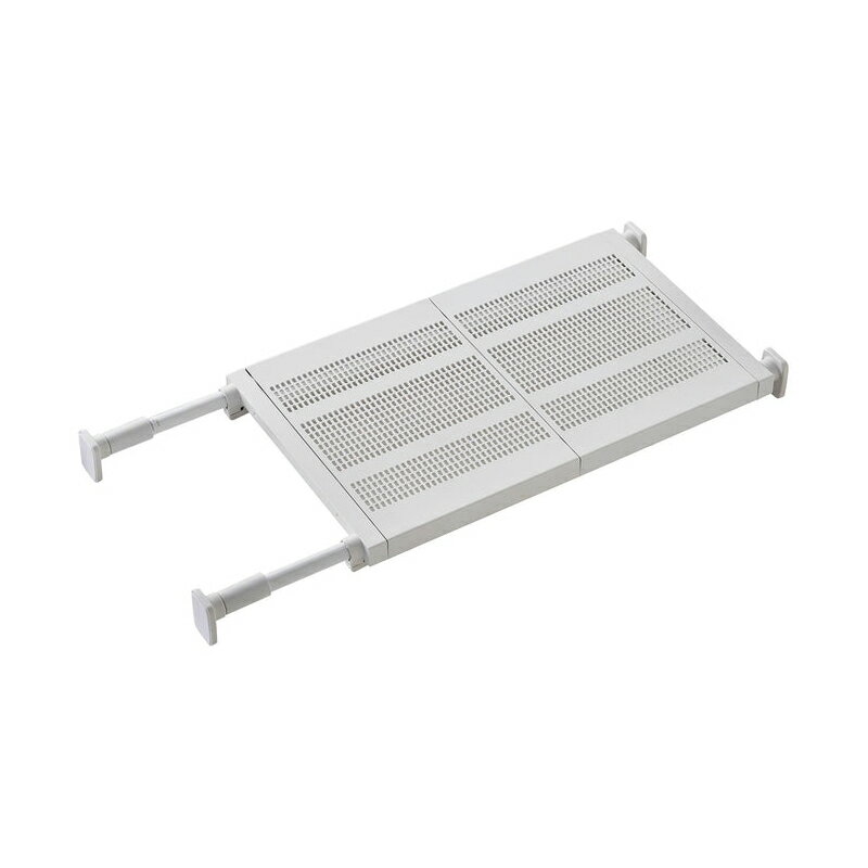 平安伸銅 突っ張り棚 強力 ワイドメッシュ マットホワイト 耐荷重50〜30kg 幅65〜95cm TDW-M 497761220..