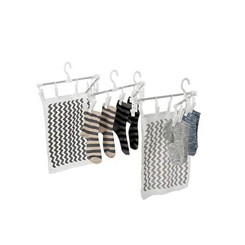 東和産業 洗濯 物干し ハンガー シーツが干せるアルミハンガー JD ピンチ24個付 ホワイト 約206×1.7×19..