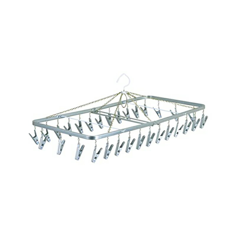 ニシダ 角型ハンガー ダイマ ダイマピンチ30個付 約W76×D35×H28cm シルバー MJ-30 208374 4902173208374