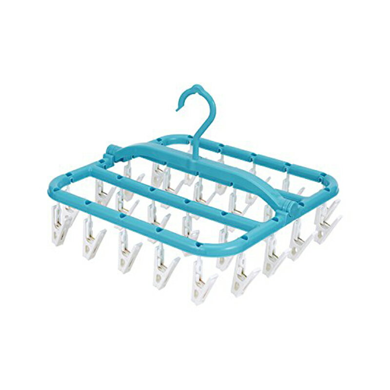 サイズ:33×33×23cm くつ下、下着、ハンカチなどの小物を干すのにちょうどいいコンパクトサイズの折りたたみ式角ハンガー。 コンパクトフレームが、ピンチはたっぷり26個ついている。 チェーン無しフレームなので、ピンチがからみにくい。 360度回転するピンチなので洗濯物が干しやすい。 商品写真は、 お使いのモニター設定、お部屋の照明等により実際の商品と色味が異なる場合がございます。