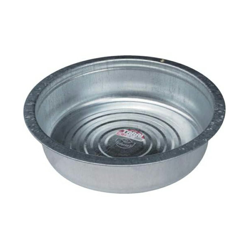 昔ながらの「金だらい」。 洗濯や洗い物、農作業、ガーデニング、イベントやレジャーなど、さまざまな場面でお使いいただけます。 [サイズ]〈外形寸法〉約径54.7×高さ14.3cm、〈内寸〉径約48cm [容量]約24.8L [素材・材質]0.4mm厚 亜鉛鉄板 [生産国]日本 商品写真は、 お使いのモニター設定、お部屋の照明等により実際の商品と色味が異なる場合がございます。