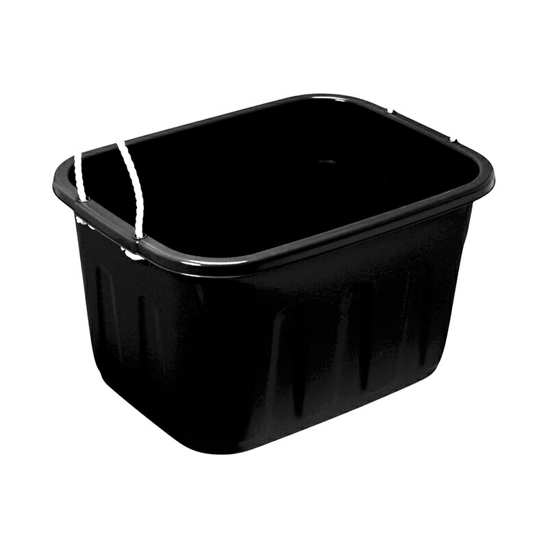 本体サイズ：約幅59.5×奥行44.5×高さ34.5cm 素材・材質：ポリプロピレン　容量：約60L 生産国：日本 持ち運びしやすい持ち手がついた角型の大きなタライ。 おもちゃの整頓、アウトドアやガーデニング、野菜洗いなど、使い方はいろいろ。 商品写真は、 お使いのモニター設定、お部屋の照明等により実際の商品と色味が異なる場合がございます。