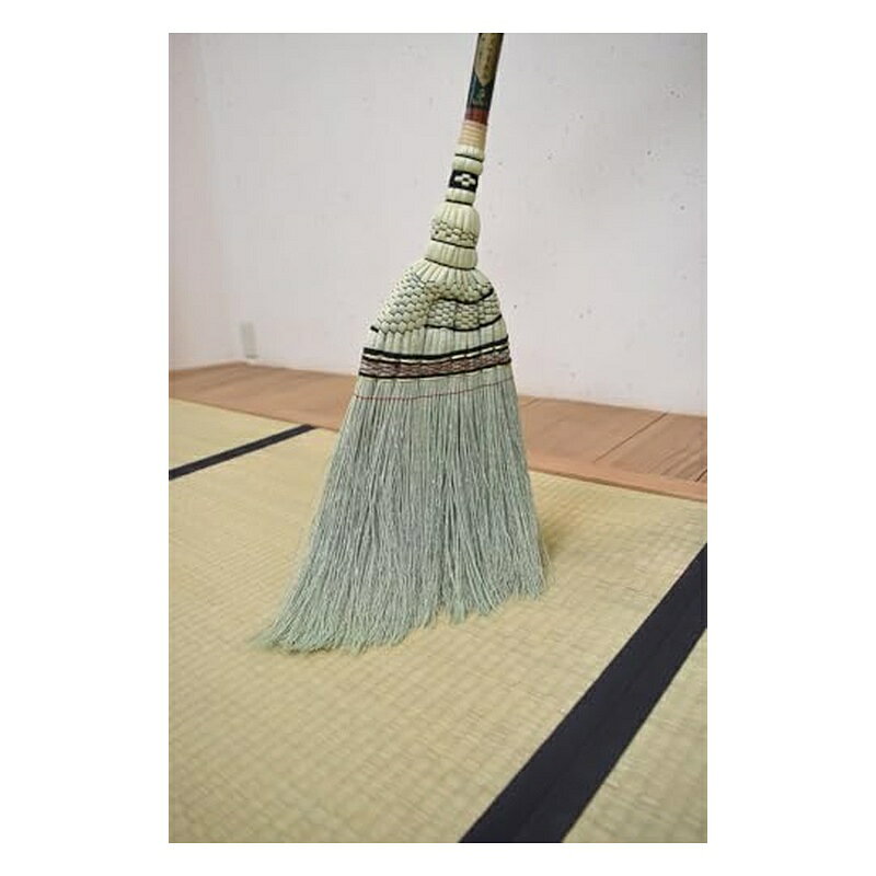 アズマ 手編み室内用ほうき 短柄手編みホーキ匠 穂幅34cm 全長89cm 畳を傷めない天...