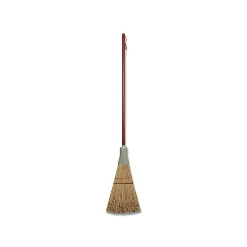 穂幅:約26cm 全長:約135cm 本体重量:約1200g 穂:ヤシの葉脈・ヒタムファイバー 柄:木に塗装 原産国:インドネシア 天然繊維2種の穂を混合。適度な弾力で掃きやすい。 商品写真は、 お使いのモニター設定、お部屋の照明等により実際の商品と色味が異なる場合がございます。
