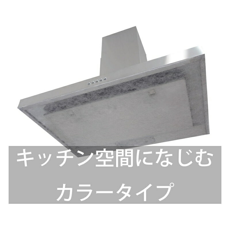 東和産業 RSレンジフードフィルター 整流板用 1枚入 約64×91cm グレー 日本製 テープファスナー付 グレー 10268 4901983102681