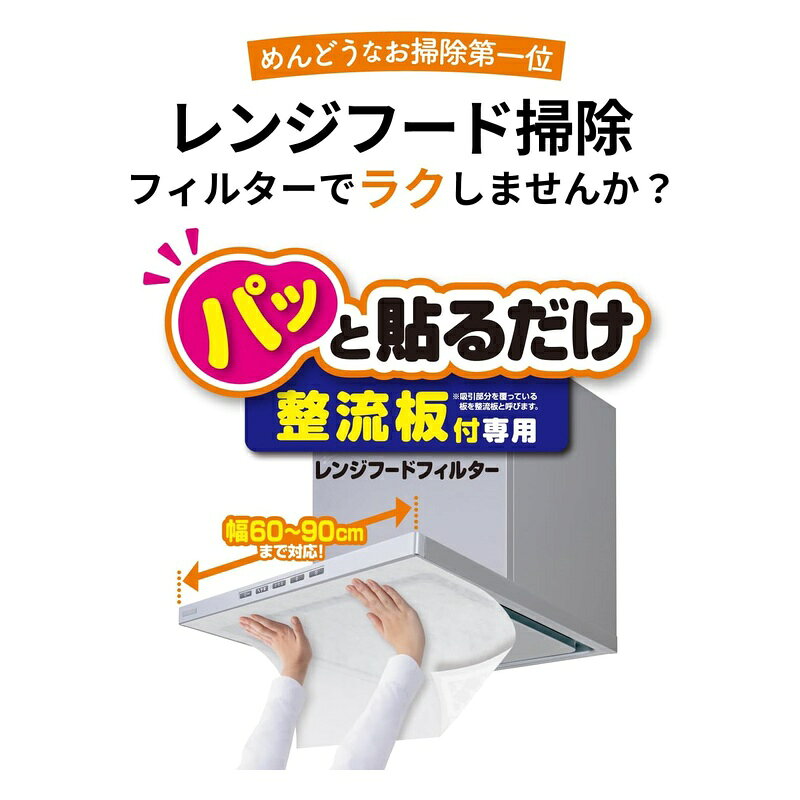 東洋アルミ 整流板付専用パッと貼るだけスーパーフィルター 3074 4901987230748