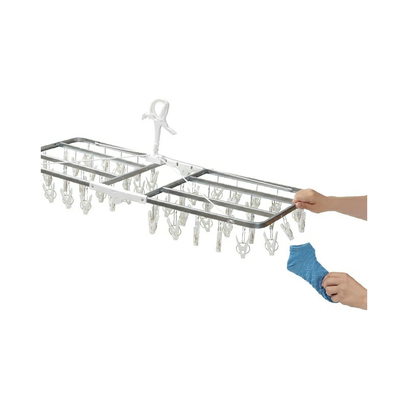 ニシダ(Nishida) 洗濯ハンガー スチール すぐ取れ角ハンガー ZERO50 ホワイト 50ピンチ付 224442 49021..