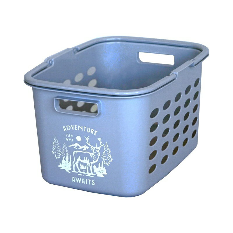 平和工業(Heiwa Kougyou) 洗濯カゴ ランドリーバスケット 浅型 クールグレー 約26×44.5×32cm 4907556245403