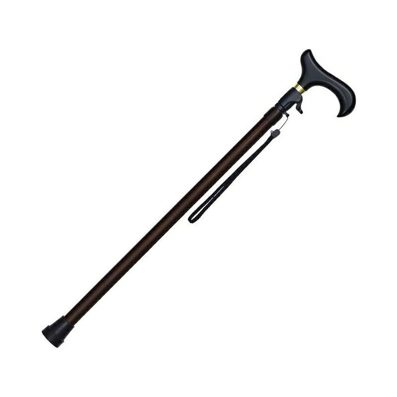 サイズ／長さ66〜103cm（無段階）、グリップ長さ：13cm、ゴムチップ底径：約3.8cm ●レバー操作で簡単高さ調節●上りは短く、下りは長くすることが可能●着脱式ストラップ付 商品写真は、 お使いのモニター設定、お部屋の照明等により実際の商品と色味が異なる場合がございます。